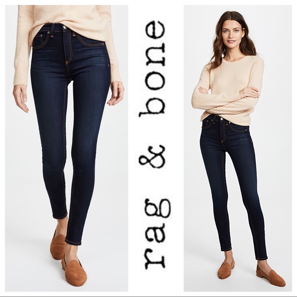 ‼️CLOSING CLOSET SALE‼️ NWOT [Rag & Bone] High Rise Dark Wash Skinny Jeans